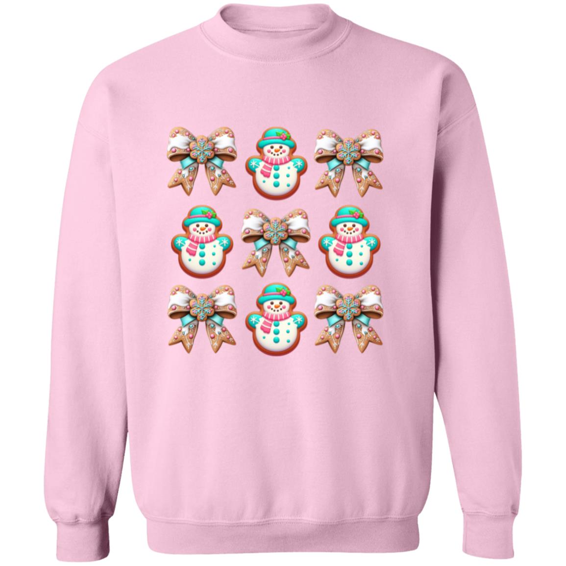 Snowman Cookie Crewneck Pullover Sweatshirt
