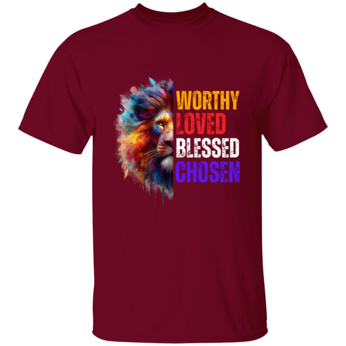 Men's Worthy, Loved, Blessed, Chosen Tee