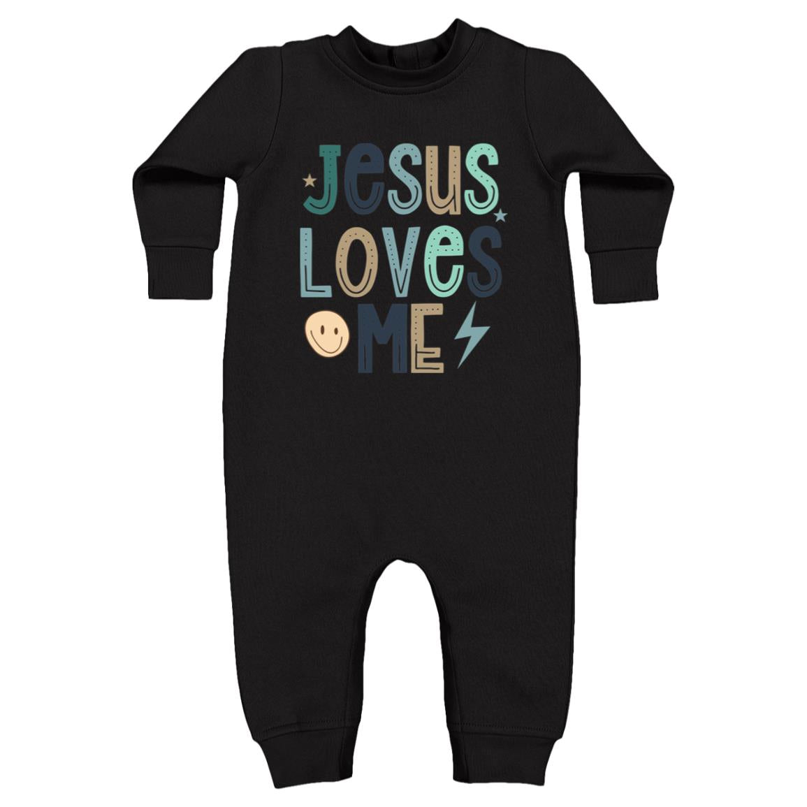 Jesus Loves Me Infant Fleece One-Piece Bodysuit