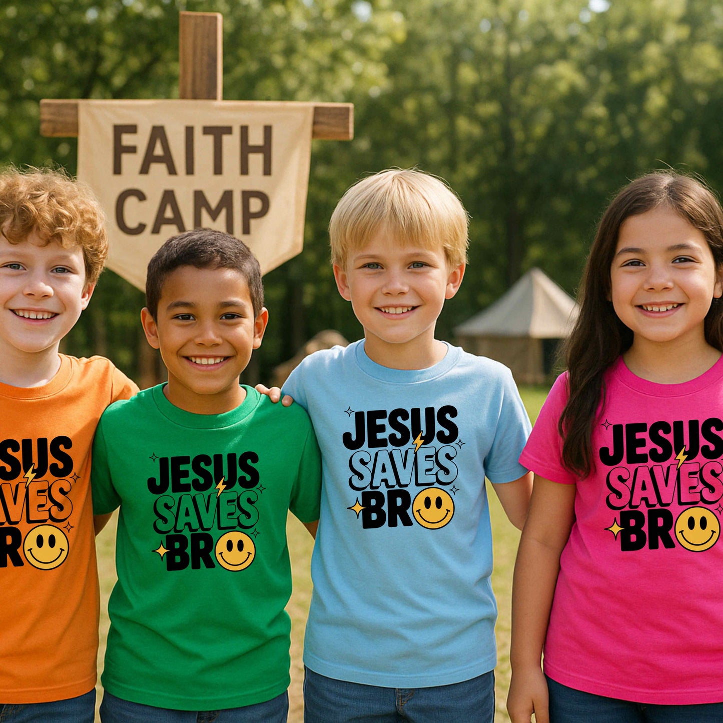 Jesus Saves Bro Youth Tee
