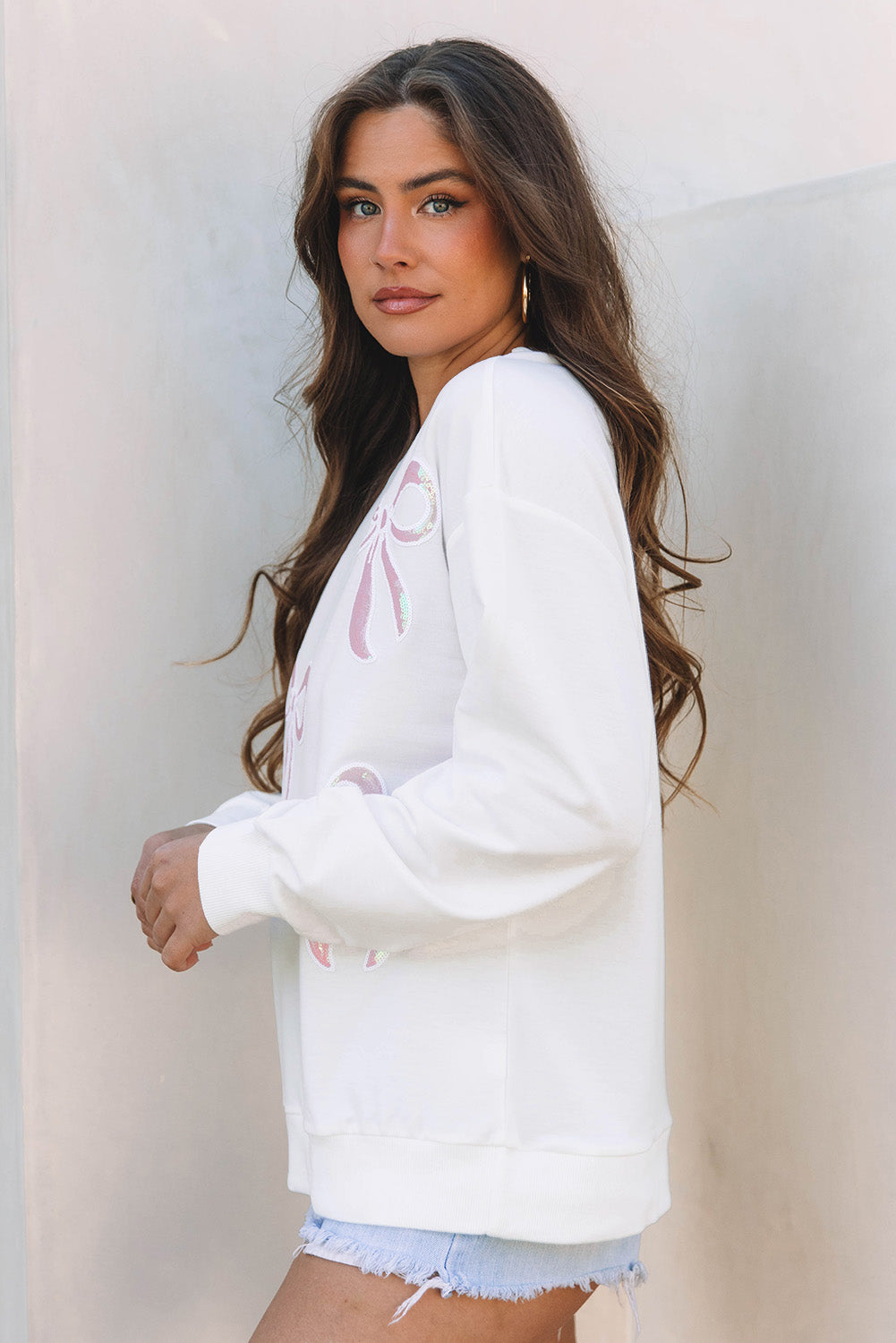 Wrapped in Grace Bow Sweatshirt