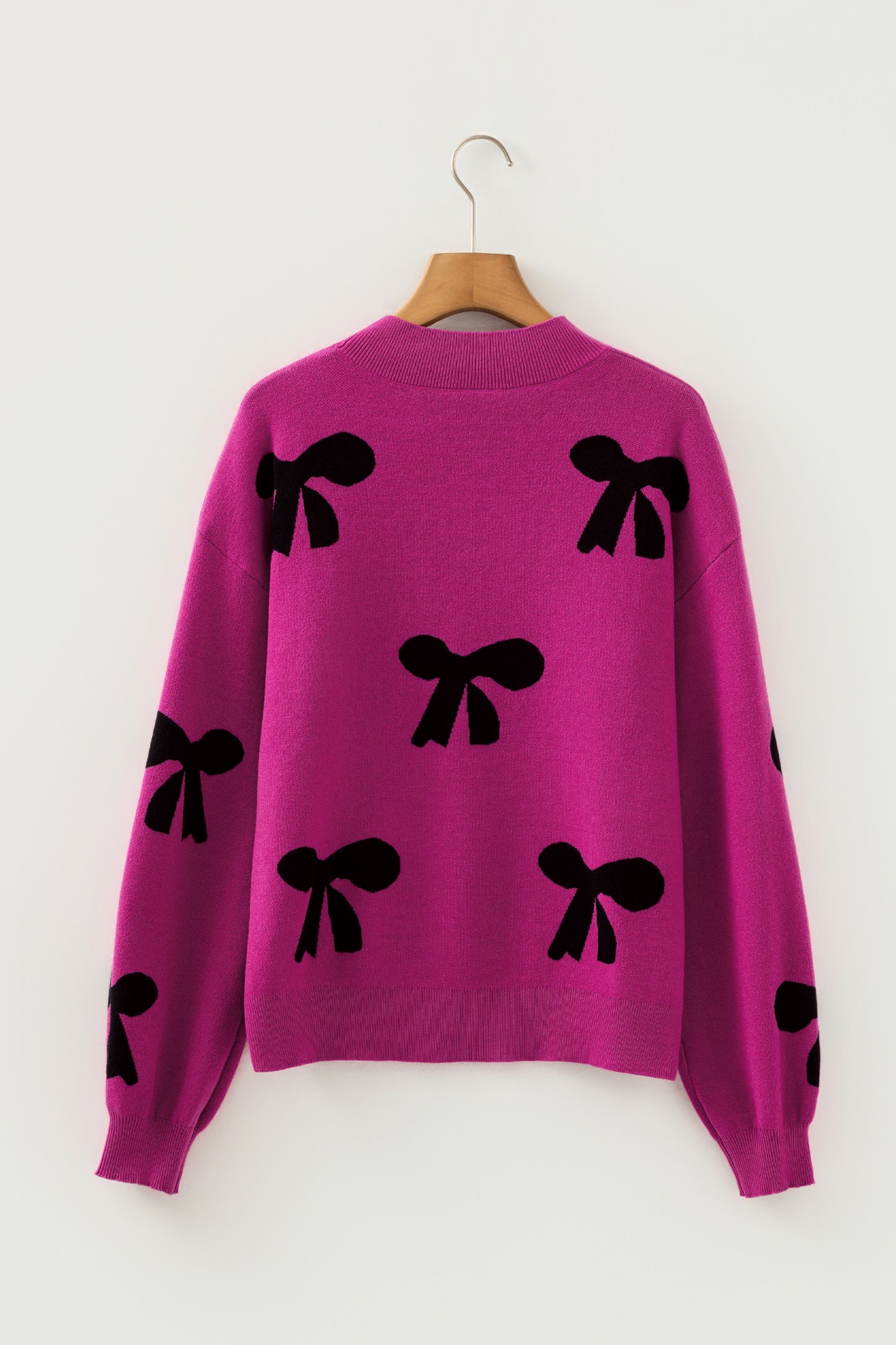 Gracefully Adorned Pearl Bow Sweater