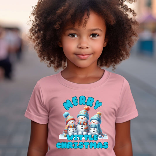 Merry Wittle Christmas Girls' Princess T-Shirt