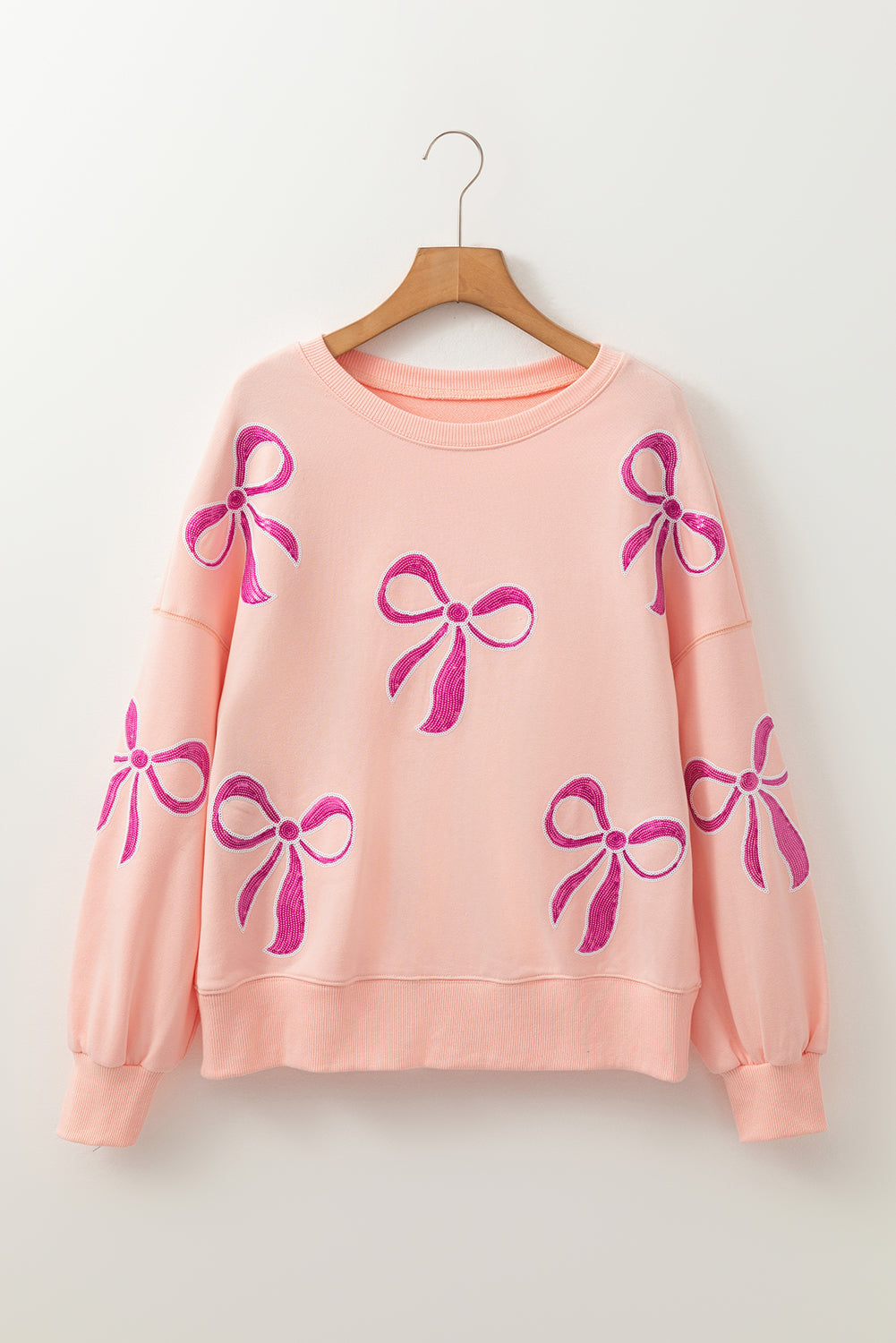 Covered in Grace Sequin Bow Sweatshirt