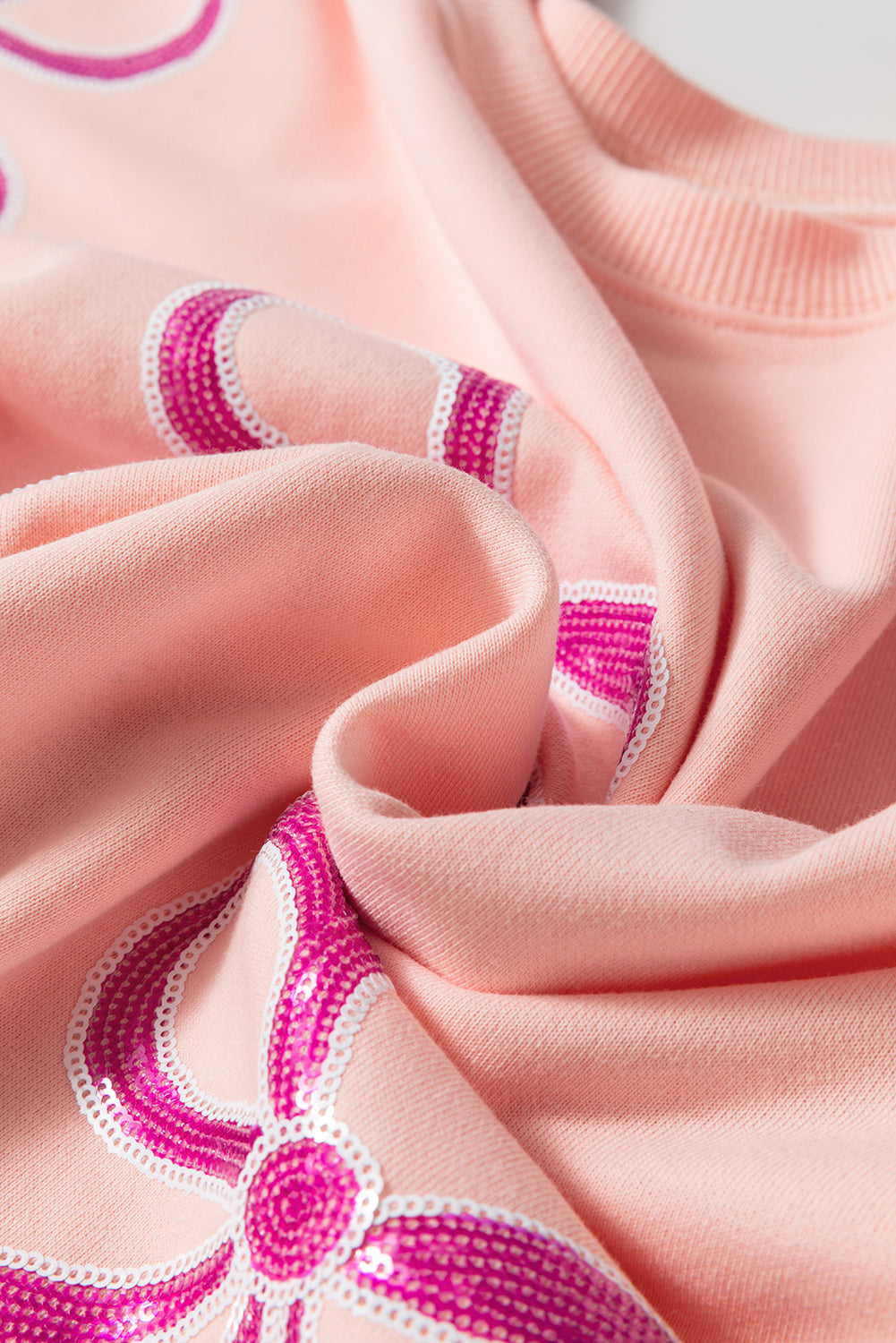 Covered in Grace Sequin Bow Sweatshirt