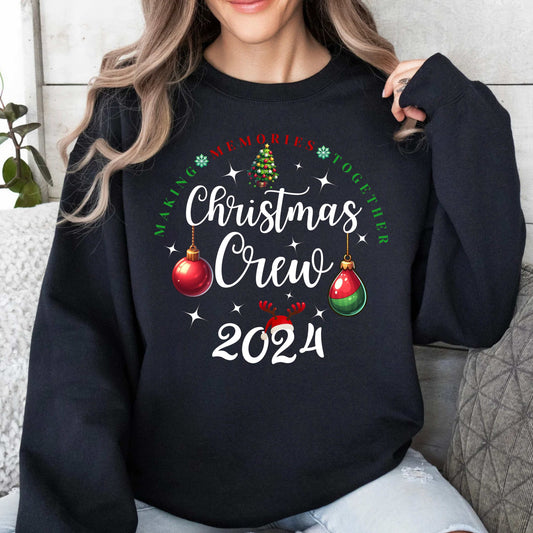 Christmas Crew 2024 Unisex Crewneck Pullover Sweatshirt