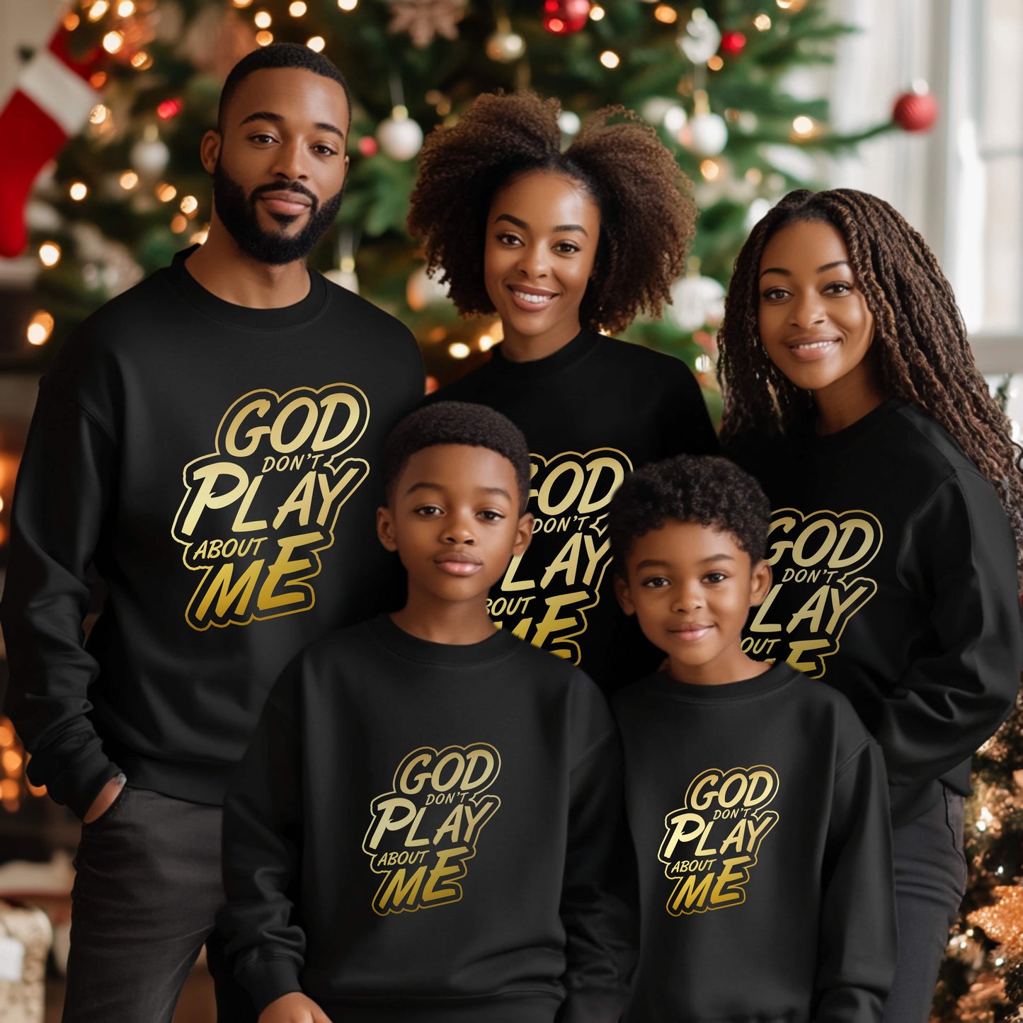 God Don't Play Adult Unisex Crewneck Pullover Sweatshirt