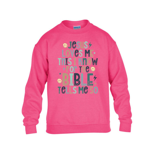 Jesus Loves Me... Kids Heavy Blend Fleece Crew