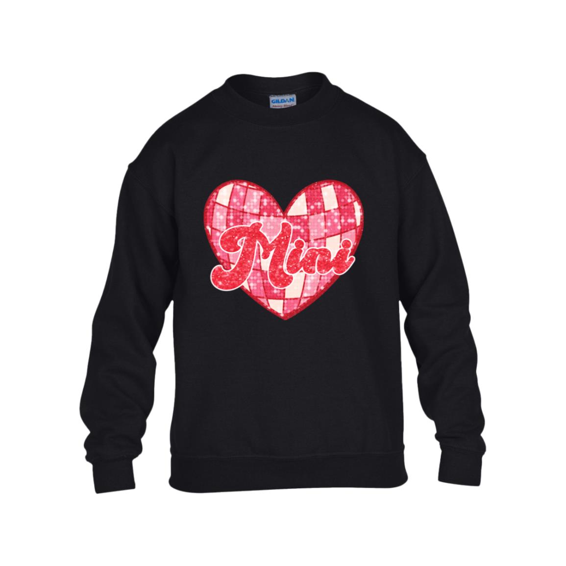 MINI-Matching Heart Kids Heavy Blend Fleece Crew