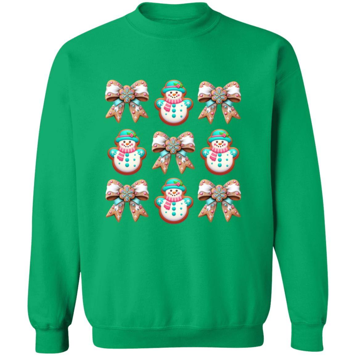 Snowman Cookie  Crewneck Pullover Sweatshirt