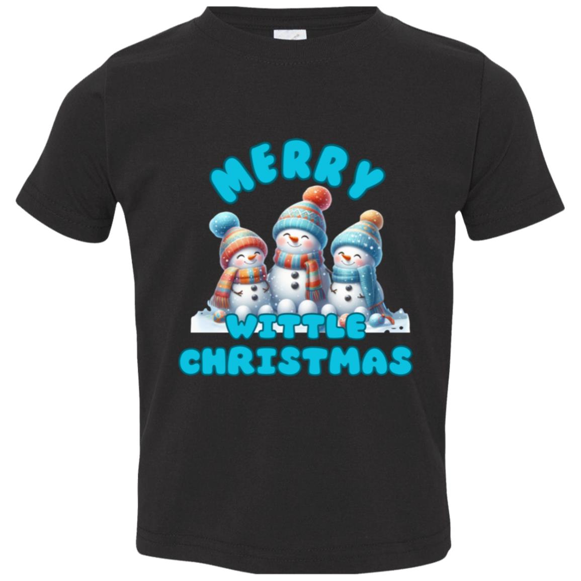 Merry Wittle Christmas Toddler Jersey T-Shirt