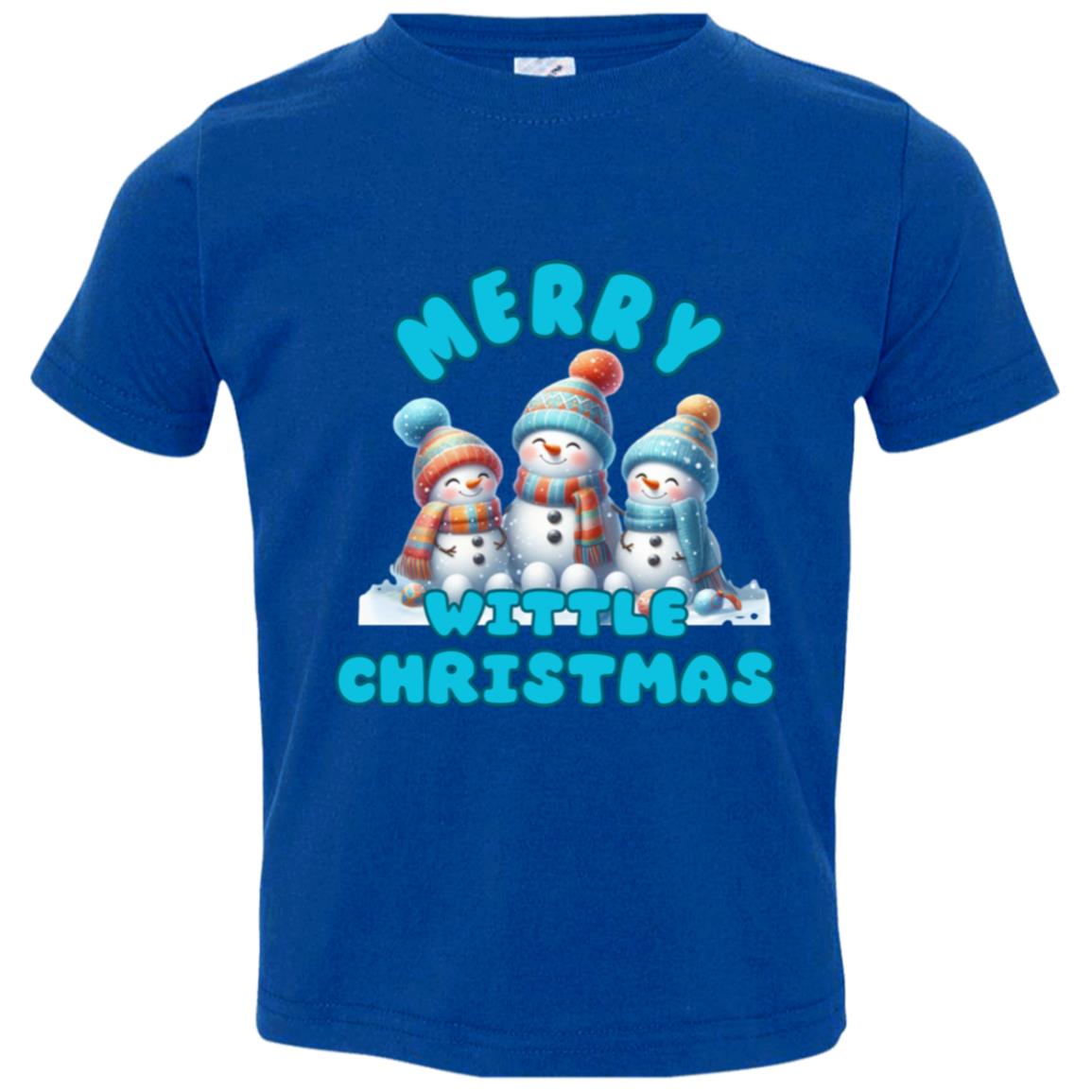 Merry Wittle Christmas Toddler Jersey T-Shirt