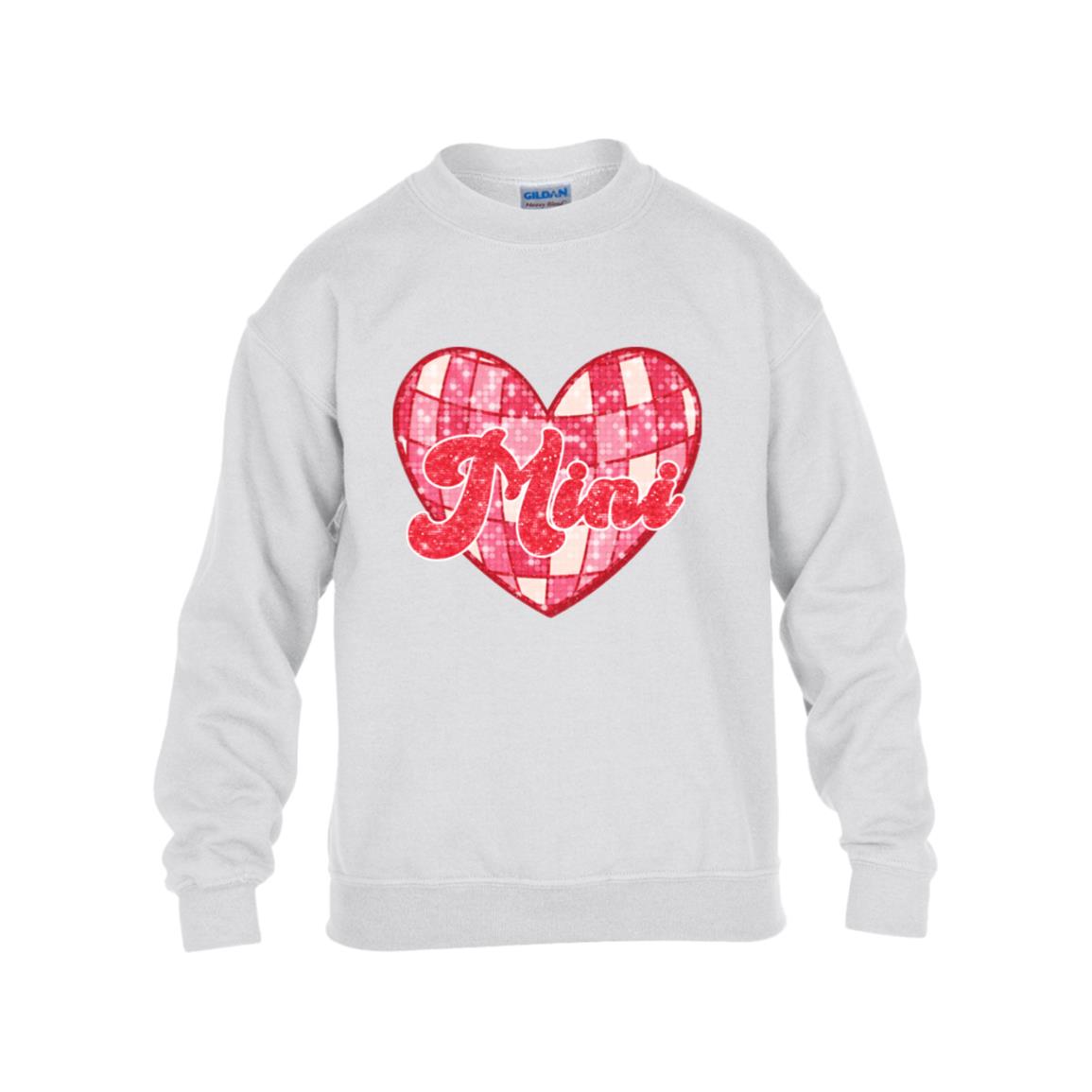 MINI-Matching Heart Kids Heavy Blend Fleece Crew