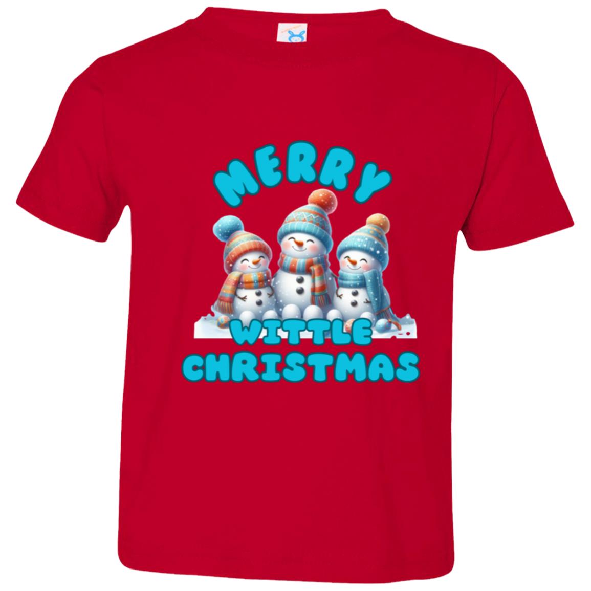 Merry Wittle Christmas Toddler Jersey T-Shirt