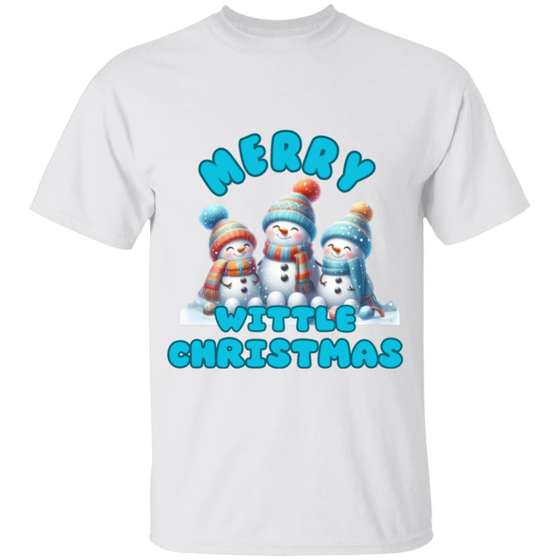 Merry Wittle Christmas Boys  100% Cotton T-Shirt