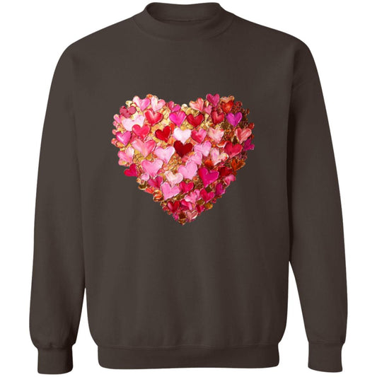 Perfect Love-Watercolor Heart Crewneck Pullover Sweatshirt