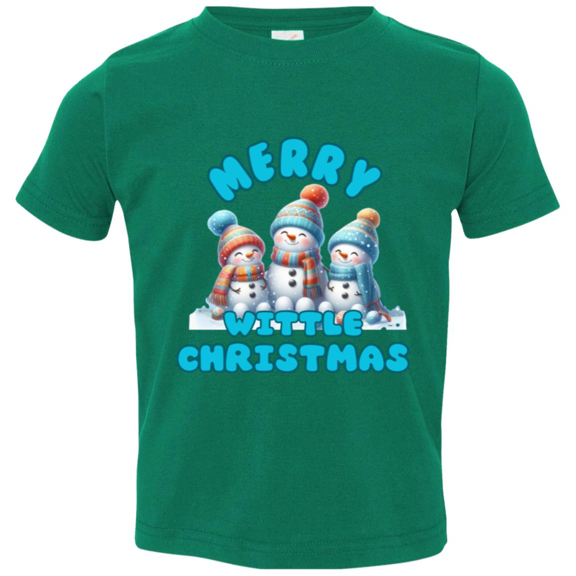 Merry Wittle Christmas Toddler Jersey T-Shirt