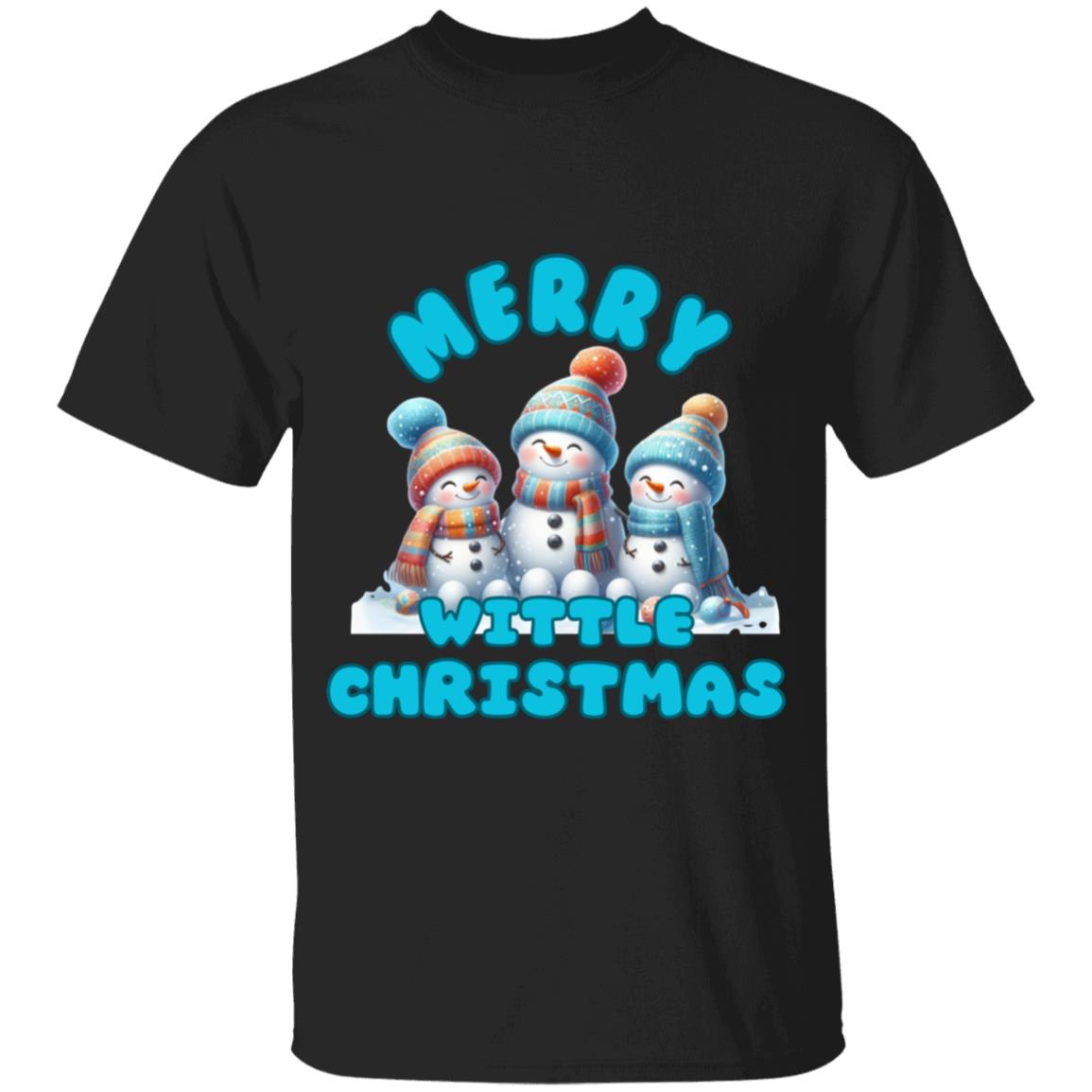 Merry Wittle Christmas Boys  100% Cotton T-Shirt