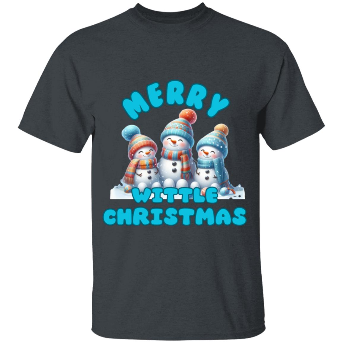 Merry Wittle Christmas Boys  100% Cotton T-Shirt