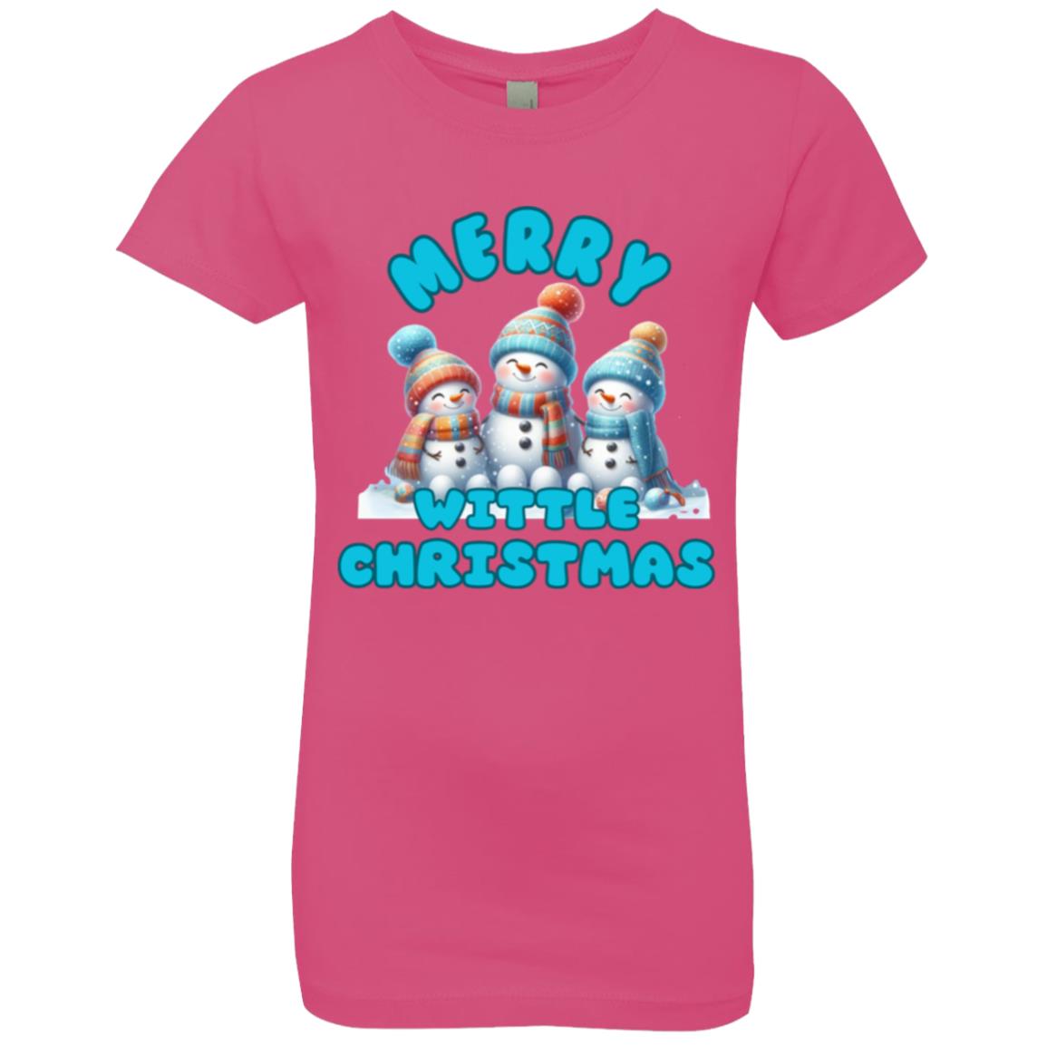 Merry Wittle Christmas Girls' Princess T-Shirt