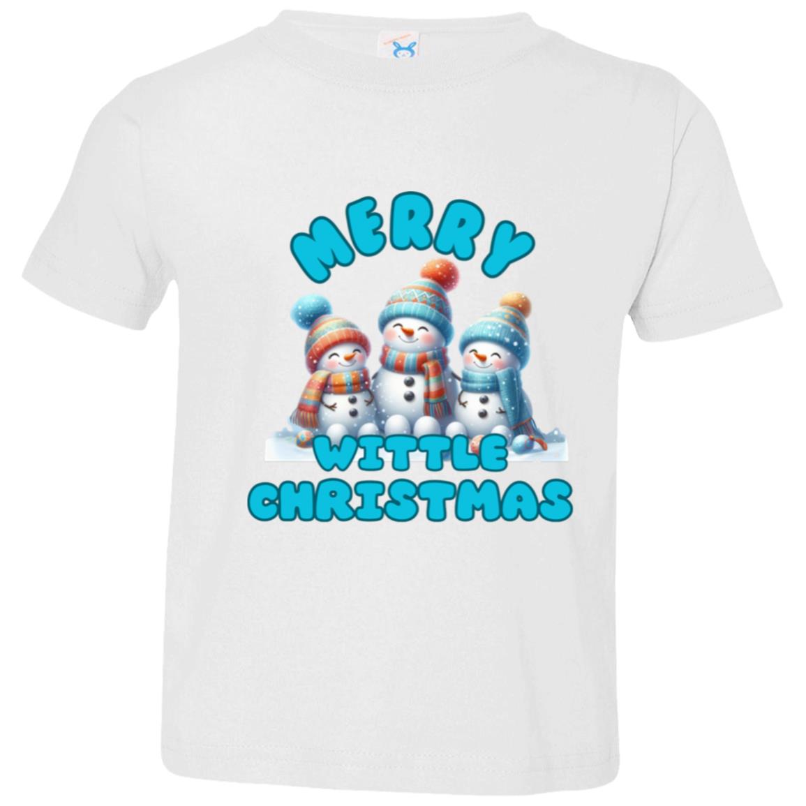 Merry Wittle Christmas Toddler Jersey T-Shirt