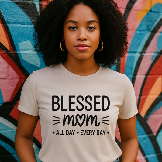 Blessed Mom Jersey T-Shirt