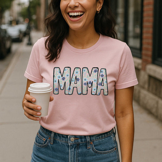 MAMA Floral Print Tee