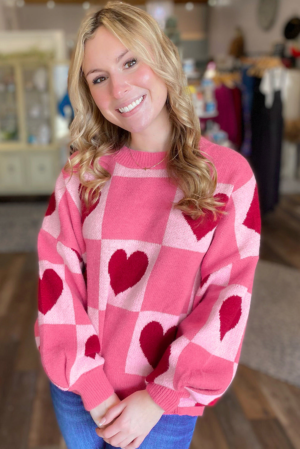 Loved & Held Heart Sweater