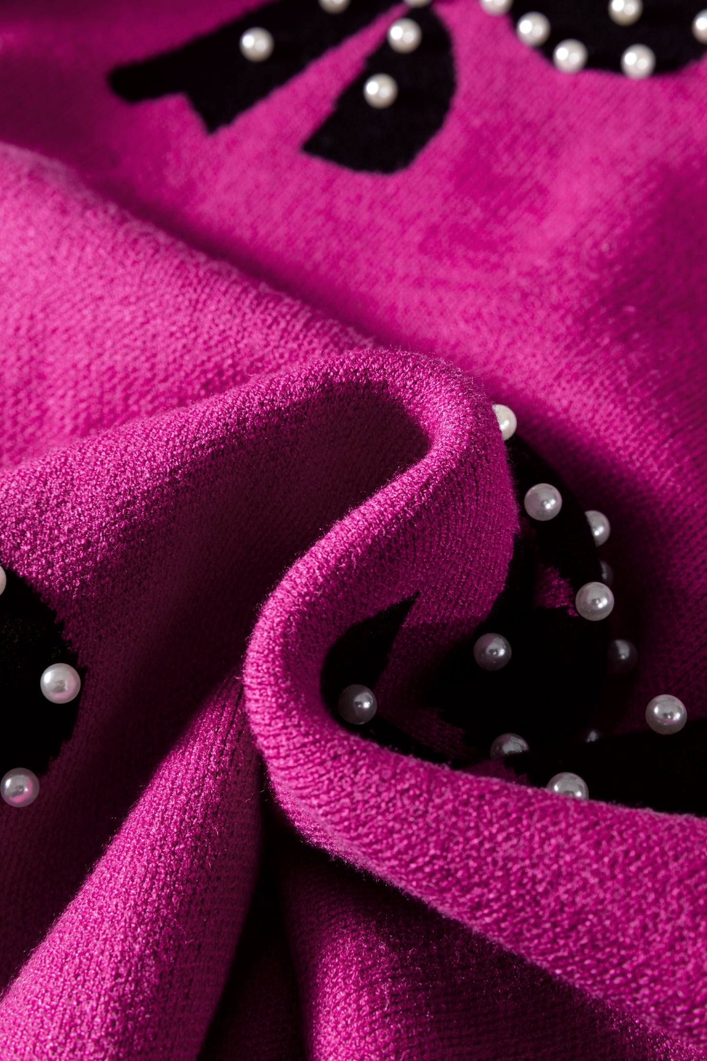 Gracefully Adorned Pearl Bow Sweater